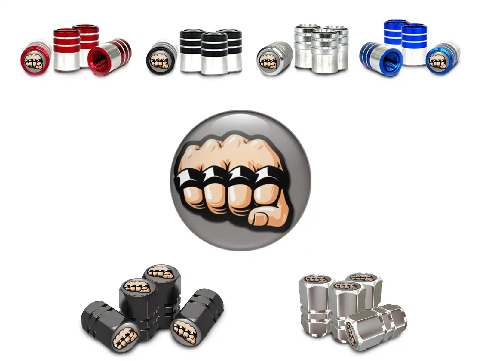 Wheel Valve Stem Caps for Motorcycle Force Build Style
